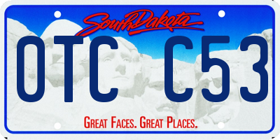 SD license plate 0TCC53