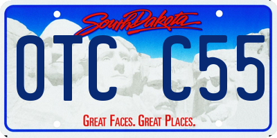 SD license plate 0TCC55