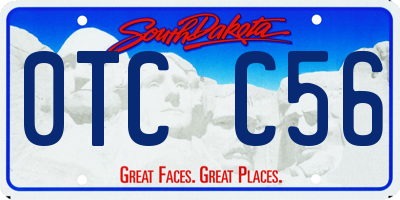 SD license plate 0TCC56