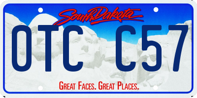 SD license plate 0TCC57