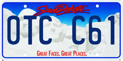 SD license plate 0TCC61