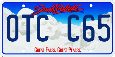 SD license plate 0TCC65