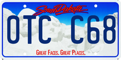 SD license plate 0TCC68