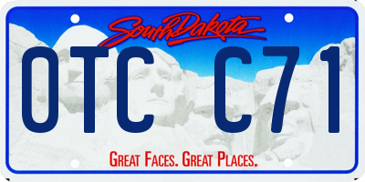 SD license plate 0TCC71