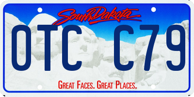 SD license plate 0TCC79