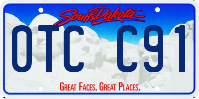 SD license plate 0TCC91