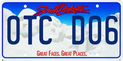 SD license plate 0TCD06