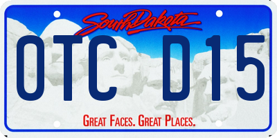 SD license plate 0TCD15