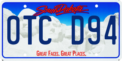 SD license plate 0TCD94