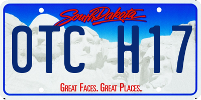 SD license plate 0TCH17