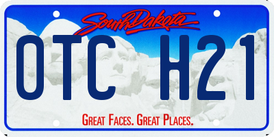 SD license plate 0TCH21