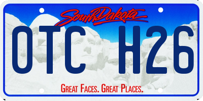 SD license plate 0TCH26