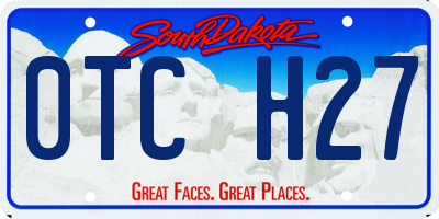 SD license plate 0TCH27