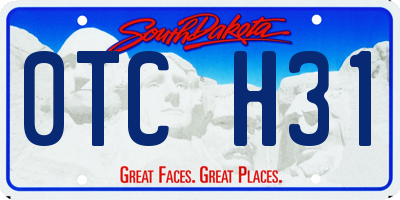 SD license plate 0TCH31