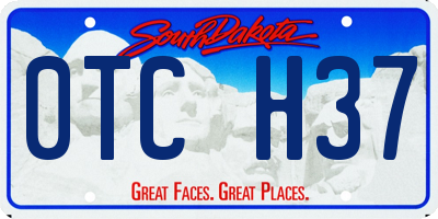 SD license plate 0TCH37