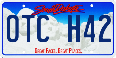 SD license plate 0TCH42