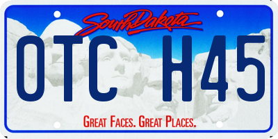 SD license plate 0TCH45