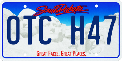 SD license plate 0TCH47