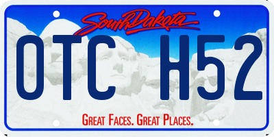SD license plate 0TCH52