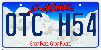 SD license plate 0TCH54