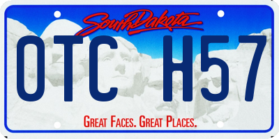 SD license plate 0TCH57