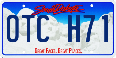 SD license plate 0TCH71