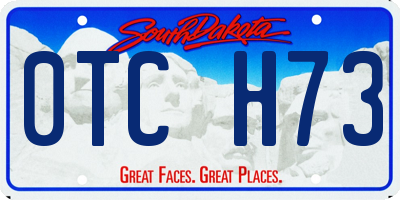 SD license plate 0TCH73