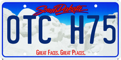 SD license plate 0TCH75