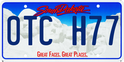 SD license plate 0TCH77