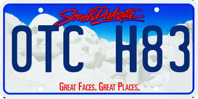 SD license plate 0TCH83