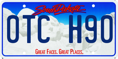 SD license plate 0TCH90