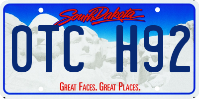SD license plate 0TCH92
