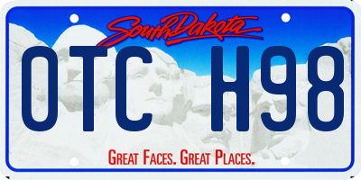 SD license plate 0TCH98