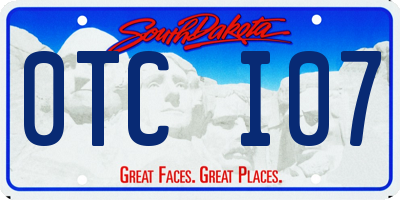 SD license plate 0TCI07
