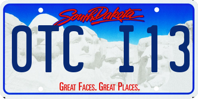 SD license plate 0TCI13
