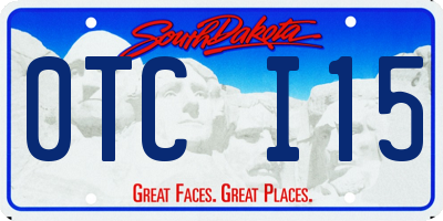 SD license plate 0TCI15