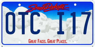 SD license plate 0TCI17