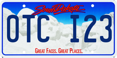 SD license plate 0TCI23