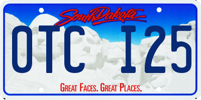 SD license plate 0TCI25