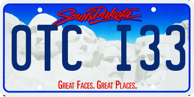 SD license plate 0TCI33
