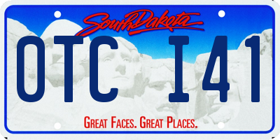 SD license plate 0TCI41