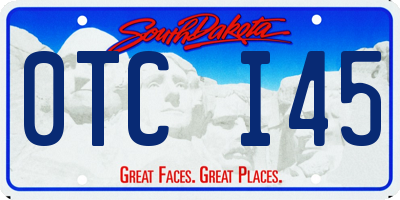 SD license plate 0TCI45