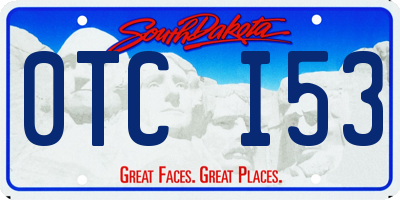 SD license plate 0TCI53