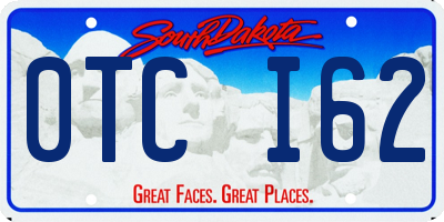SD license plate 0TCI62