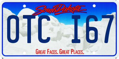 SD license plate 0TCI67