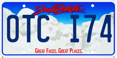 SD license plate 0TCI74