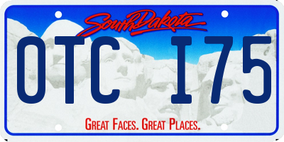 SD license plate 0TCI75