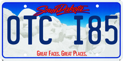 SD license plate 0TCI85