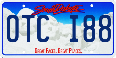 SD license plate 0TCI88