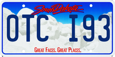 SD license plate 0TCI93